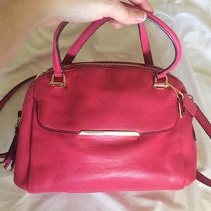 {Coach} Pink Leather Satchel